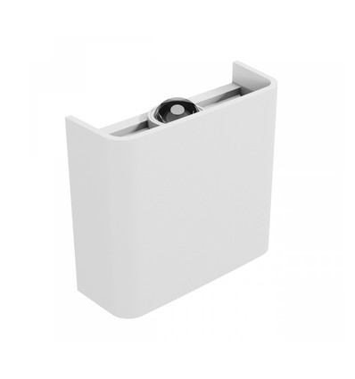 Applique murale haut/bas Luna blanche 2W - IP54 extérieur, CCT, 3 couleurs de lumière, source lumineuse incluse