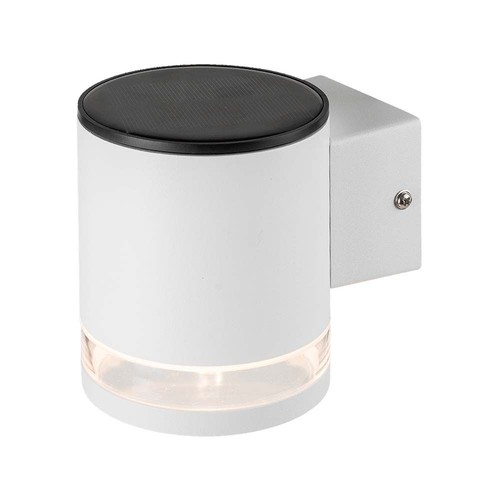 0,55W Wandlamp op zonne-energie LED - IP54, Wit