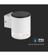 0,55W Solcelle vegglampe LED - IP54, Hvit