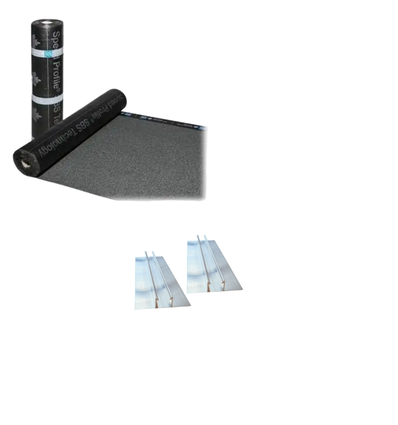 Kit de démarrage pour montage, pour 4 panneaux - Pour toiture en bitume et toit en acier