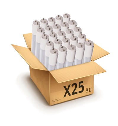 25x 120cm / 18W tube LED premium - Verre
