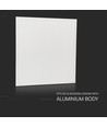 60x60 LED-panel, 25W - Höjd: 33mm, 180lm/w, vit kant