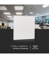 60x60 LED-panel, 25W - Höjd: 33mm, 180lm/w, vit kant