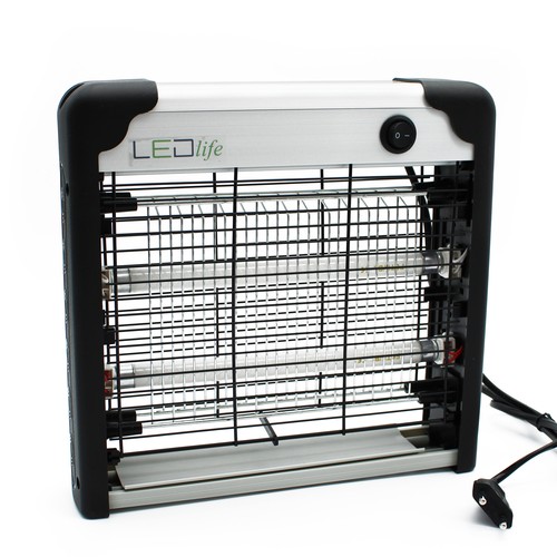 Lampe anti-insectes LEDlife - 2x6W, intérieur, lumière UV, couvre environ 30m²