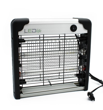 LEDlife insectenlamp - 2x6W, voor binnen, UV-licht, dekt ca. 30m2
