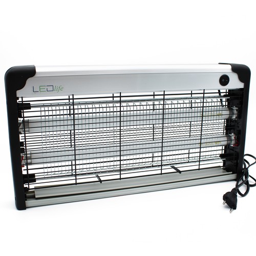 Lampe anti-insectes LEDlife - 2x15W, intérieur/couvert, UV, couvre env. 100m2