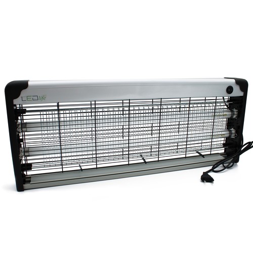 Lampe anti-insectes LEDlife - 2x20W, intérieur/couvert, UV, couvre env. 150m2