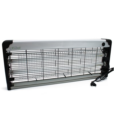 Lampe anti-insectes LEDlife - 2x20W, intérieur/couvert, UV, couvre env. 150m2