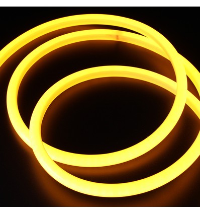 Jaune D16 Neon Flex LED 8W par mètre - 230V, IP67