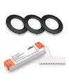 3-pack Reco68 möbelspotlight dimbar - Svart, inkl. dimbart drivdon