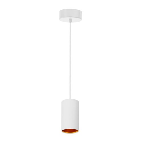 CHLOE GU10 - IP20 hanglamp, wit, goud, ronde voet, zonder lichtbron