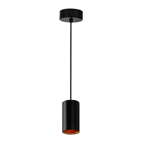 CHLOE GU10 - IP20 Hanglamp Zwart Goud Ronde Fitting Zonder Lichtbron