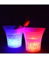 V-Tac LED RGB Seau à glace - Rechargeable, avec télécommande, 35x33x29 cm