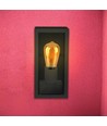 E27 Vägglampa - IP44 utomhus, svart, utan ljuskälla