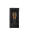 E27 Vägglampa - IP44 utomhus, svart, utan ljuskälla