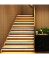 11W per trede Trap LED COB strip-set - 24V DC, IP20, Tot 20 treden, met sensor + aan/uit-schakelaar