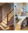 Kit ruban LED COB pour escalier 11W par marche - 24V DC, IP20, Jusqu'à 20 marches, avec capteur + interrupteur marche/arrêt