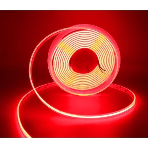 5m 10W/m Rode COB-LED strip - 24V DC, IP67, 320 LED's per meter, COB LED