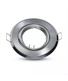 MR16 eller GU10 Downlight kit - Uden lyskilde, børstet stål, Hul: Ø7 cm, mål: Ø9,3 cm