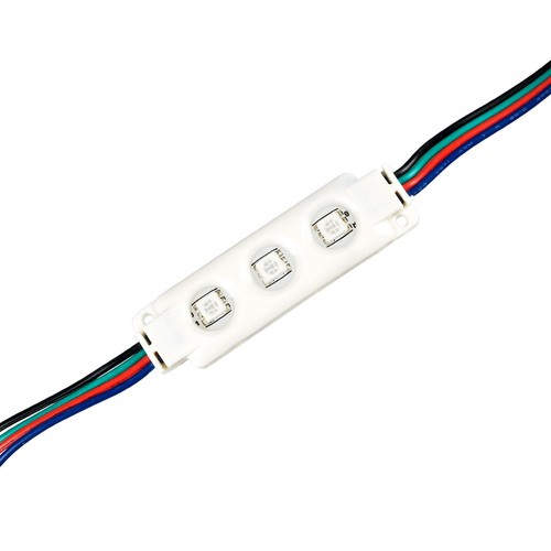 0,72W Waterdichte RGB LED-module - 12V DC, IP67, perfect voor borden en speciale oplossingen