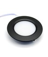 Spot de meuble encastrable 2,7W Ø6,8cm Reco68 RA92 - 12V DC, Perçage : Ø5,5 cm, Dimensions : Ø6,8 cm, Noir