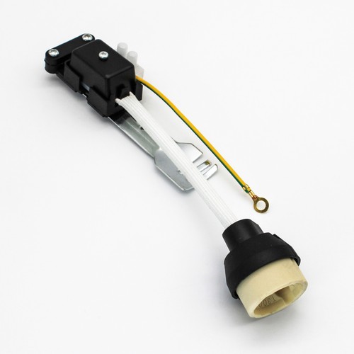 GU10 fatning, keramisk, med holder til downlight