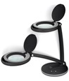 Lampe loupe LED 6W - Noir, lampe de bureau