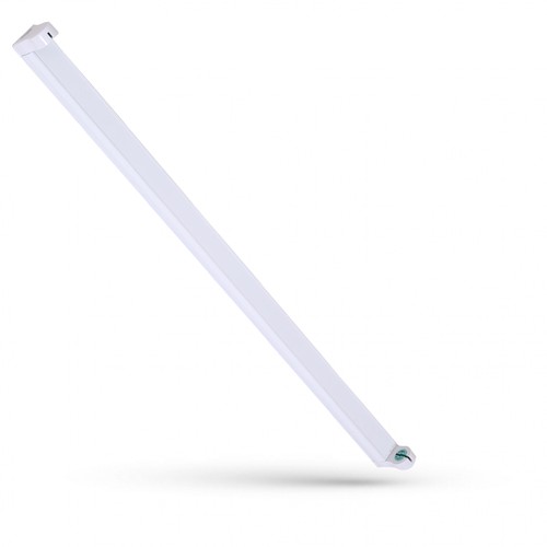 60cm T8 LED armatur - För 1x 60cm LED rör, IP20 inomhus, vit, kan seriekopplas