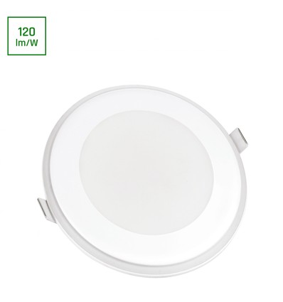 5,5W Fiale dimmable en 3 étapes - Rond, bord blanc