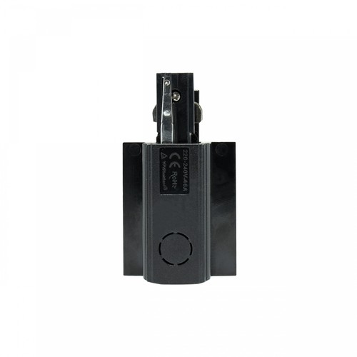 Voedingsaansluiting (Rechts) voor inbouwrail - Zwart