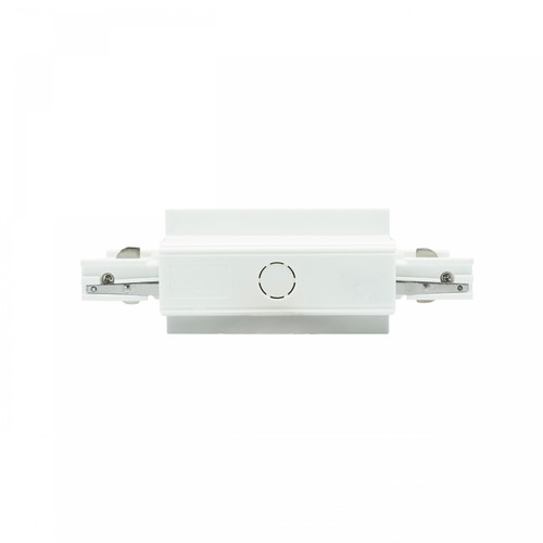 Connecteur traversant encastré pour système de rails - Blanc, 230V, PC plastique, 2 ans de garantie