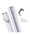 Rail triphasé encastrable 100cm - Blanc, SPS 2, aluminium, IP20, pour système de rails 230V