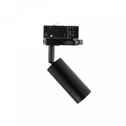 Spot sur rail triphasé mini GU10 - Noir, sans source lumineuse