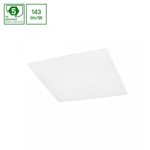 Dalle LED 60x60, 30W - 143lm/W, 4300lm, 6000K, 5 ans de garantie