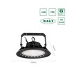100W PLATEO 3 DALI LED high bay - 230V, IP65, DALI dimbaar