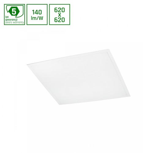 Algine Panel 30W - Bakbelyst, Varm hvit, 230V, 120°, IP20, 620x620x32, Hvit, UGR19