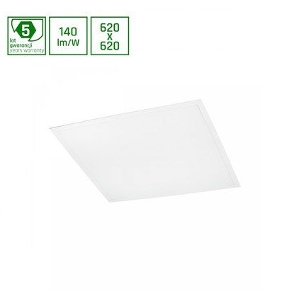 Algine Panel 30W - Bakbelyst, Varmvit, 230V, 120°, IP20, 620x620x32, Vit, UGR19