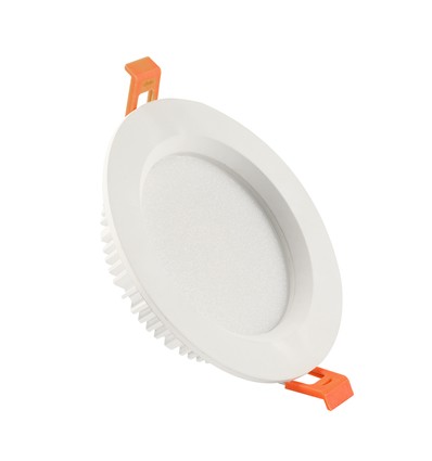 Dalle LED encastrable 12W Ø14cm - IP44, trou: Ø11cm, blanc, 5 ans de garantie
