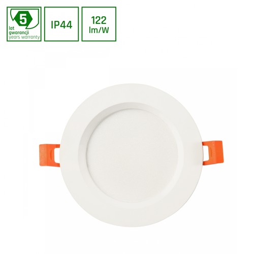 18W Ø19cm DURE 3 MAX indbygningspanel - 122lm/W, IP44 vådrum, 3000K, 5 års garanti
