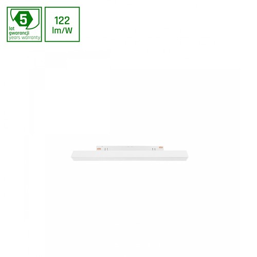 8W dimbar SHIFT Line S skenbelysning - 100°, vit, DALI