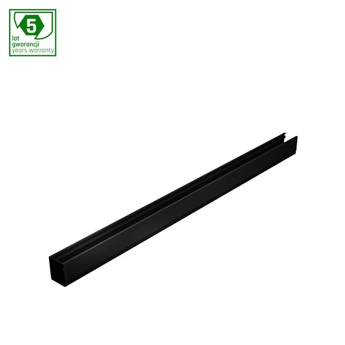 Zwarte railspot voor 1-fase rail - IP20, aluminium, exclusief lichtbron