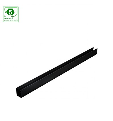 Zwarte railspot voor 1-fase rail - IP20, aluminium, exclusief lichtbron