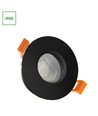 GU10 inbouwspot, IP65 - Zwart, rond, zonder lichtbron