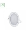 6W Ø11,5cm 2-in-1 inbouw- en opbouwpanel - 750lm, 4000K, witte rand, rond design