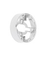 Panneau LED 6W Ø11,5cm 2-en-1 encastrable et en saillie - 750lm, 4000K, bord blanc, design rond