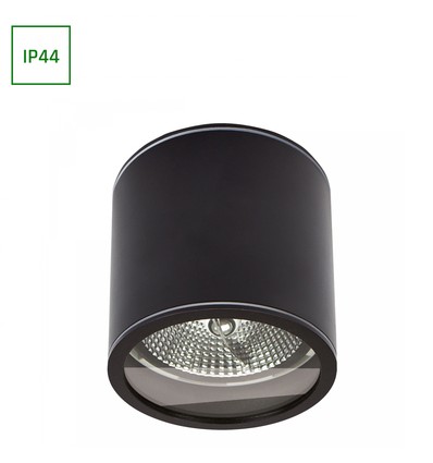 CHLOE AR111 GU10 IP44 118X114 RUND SVART