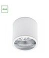 Plafonnier AR111, GU10 - IP44, blanc, aluminium, en saillie, sans source lumineuse