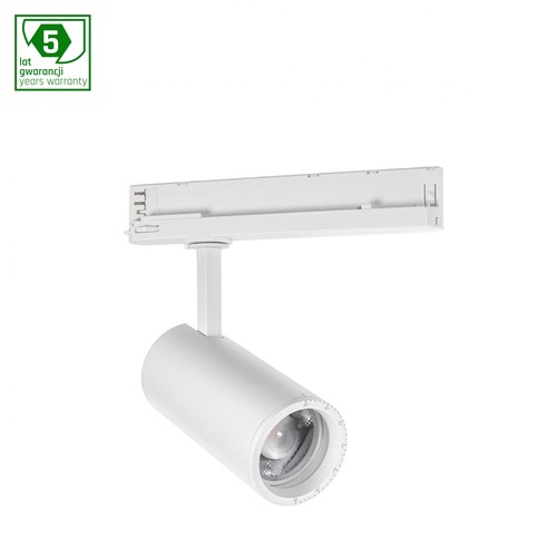 Spot sur rail triphasé 32W - 4000K (Blanc neutre), blanc, orientable