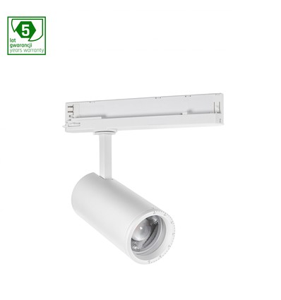 Spot sur rail triphasé 32W - 4000K (Blanc neutre), blanc, orientable