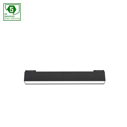 12W System Line S linjärt modul, 24V - 33,7cm, RA90, 3000K, Osram LED, IP20, svart hölje